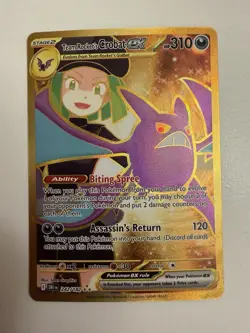 Pokemon TCG Team Rockets Crobat EX Destined Rivals #242/182 Sir NM Ultra Rare - Image 1