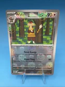 Pokemon Watchog 073/086 Sv: White Flare Holo Master Ball Stage 1 90 HP - Image 1