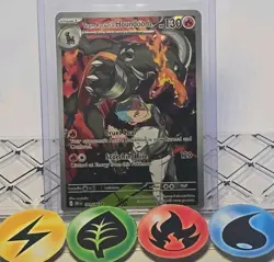Pokemon TCG Team Rocket's Houndoom 191/182 Destined Rivals 2025 NM - Image 1