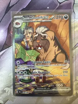 Arven's Mabosstiff ex 235/182 SIR, Destined Rivals, Full Art Holo Pokemon TCG NM - Image 1
