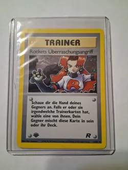 POKEMON TEAM ROCKET 1ST EDITION ROCKET'S SNEAK ATTACK 16/82 RARE HOLO - Image 1