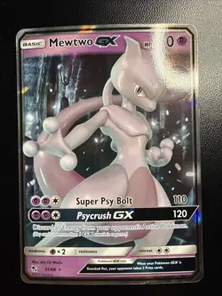 Mewtwo GX 31/68 Hidden Fates Ultra Rare Holo Pokemon Card - Image 1
