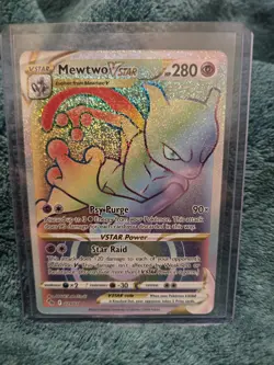 Pokemon Mewtwo VSTAR 079/078 Pokemon GO Secret Rare Holo 280 HP - Image 1