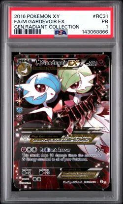 2016 POKEMON XY GENERATIONS RADIANT COLL #RC31 FULL ART/M GARDEVOIR EX PSA 1 - Image 1