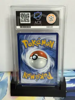 Pokemon Pikachu Grey Felt Hat SVP 085 Black Star Promo Graded Ace 9 MINT - Image 2