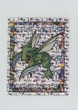 Scyther Merlin Pokemon Album Stickers Silver Prism #S19 1999 - Image 1