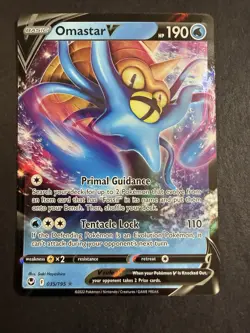 Omastar V 035/195 Silver Tempest Ultra Rare Near Mint Pokemon TCG - Image 1