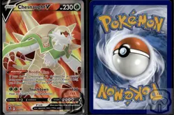 Chesnaught V 171/195 Ultra Rare Silver Tempest Pokemon Holo NM/M - Image 2