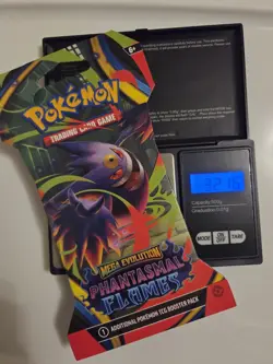 Very Heavy Pokemon (32.16gs!) Phantasmal Flames Sleeved Booster Factory Sealed - Image 1