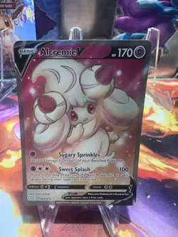 Pokemon TCG Alcremie V Shining Fates Ultra Rare Full Art 170 HP Holo - Image 1