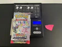 GOD PACKU 22.07g VERY HEAVY Prismatic Evolutions Pokemon Sealed Booster Pack New - Image 1