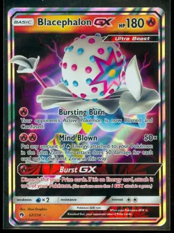 Pokemon BLACEPHALON GX 52/214 - Lost Thunder - ULTRA RARE HOLO - MINT - Image 1