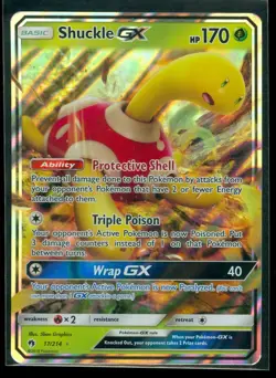 Pokemon SHUCKLE GX 17/214 - Lost Thunder - ULTRA RARE HOLO - MINT - Image 1