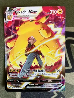 Pokemon Pikachu VMAX TG17/TG30 Full Art Trainer Gallery Holo Lost Origin NM - Image 1