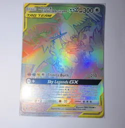 Pokemon Moltres & Zapdos & Articuno GX 69/68 Hidden Fates Secret Rare Full Art … - Image 1