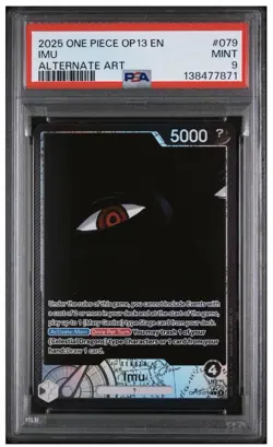 One Piece English OP13 IMU Alternate Art PSA 9 #079 - Image 1