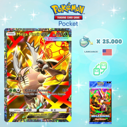 Pokemon TCG Pocket - Mega Pinsir ex Full Art Card (English) - Image 1