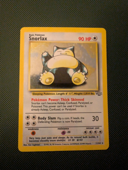 Snorlax 11/64 Jungle Holo Rare Unlimited – Vintage WOTC Pokemon Card LP - Image 1