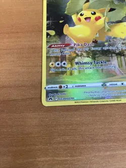 Pokemon Pikachu GG30 Crown Zenith Galarian Gallery Holo Sword & Shield Card NM - Image 2