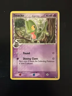 Pokemon Treecko Pop Series 4 Delta Species Card #15/17 Ruby And Sapphire 2006 - Image 1