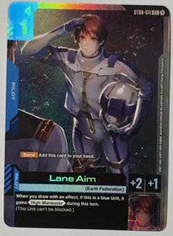 Lane Aim Alternate Art Foil - ST08-011 C+ NM - Gundam TCG Card Game - Image 1