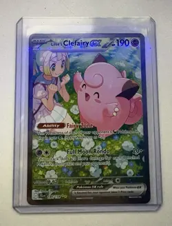 Pokemon TCG Lillie's Clefairy EX Journey Together Sir Card 184/159 NM Condition - Image 3