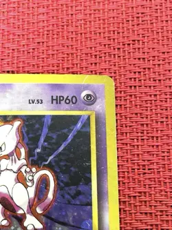 【MP】Mewtwo LV.53 No.150 Base Set Old Back Pokemon Card Japan 1996 - Image 4