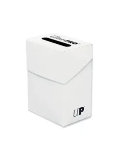 Ultra PRO - White Deck Box 80ct Storage Card Holder - Image 1