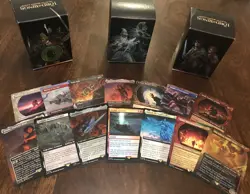 Magic the Gathering Lord of the Rings 3 Commander Decks Opened MTG w/ Collector - Image 1