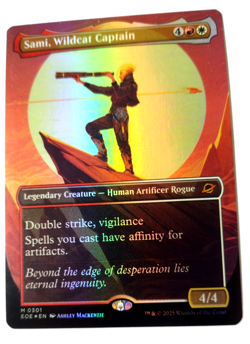 Sami, Wildcat Captain (FOIL-Borderless) - Edge of Eternities (EOE) - EN - M 0301 - Image 1