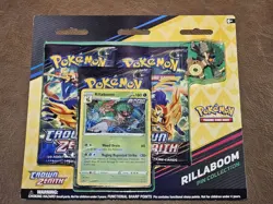 Pokemon TCG Sword and Shield: Crown Zenith Pin Collection (Rillaboom) New Sealed - Image 1