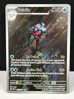 2024 Pokemon TCG - Paldean Fates: Palafin Illustration Rare #225/091 IR NM - Image 1