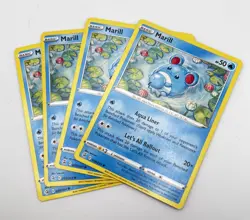 Marill 058/264 x4 4x Pokemon Card Fusion Strike Playset - Image 1