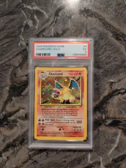 1999 Pokemon Holo Charizard Base Set 4 PSA 5 - Image 1