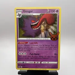 Pokemon TCG Gengar ☆ Rare Holo 57/198 Trick Or Treat Halloween 2022 - Image 1