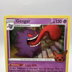 Pokemon TCG Gengar ☆ Rare Holo 57/198 Trick Or Treat Halloween 2022 - Image 2