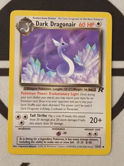 Pokemon Karte Dunkles Dragonir 33/82 Team Rocket Set Pokemon Dark Dragonair - Image 2