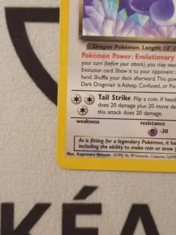 Pokemon Karte Dunkles Dragonir 33/82 Team Rocket Set Pokemon Dark Dragonair - Image 5