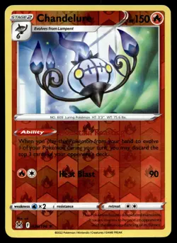 CHANDELURE 026/196 RARE LOST ORIGIN POKEMON - Image 1