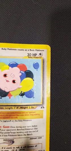 Pokemon Card: Neo Discovery 1st Edition Uncommon: Igglybuff 40/75 - Image 3