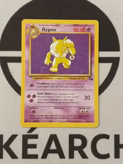 Pokemon Karte Hypno 23/62 Fossil Set Pokemon Original TCG 1999 Vintage - Image 1
