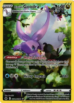 Pokemon TCG Hisuian Goodra GG21/GG70 Crown Zenith: Galarian Gallery Holo NM - Image 1