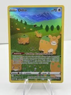 Pokemon TCG Ditto GG22/GG70 Crown Zenith Galarian Gallery Ultra Rare Holo - Image 1