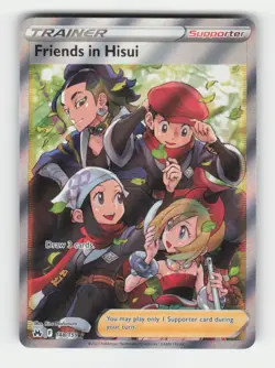 Friends in Hisui (Full Art) Crown Zenith (CRZ) 148/159 Holofoil Ultra Rare NM EN - Image 1