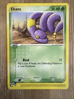 Ekans - 64/100 - Common DMG, English Pokemon EX Sandstorm - Image 1