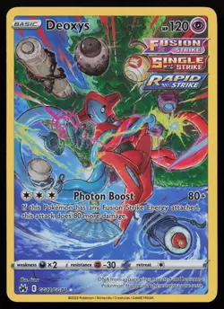 Deoxys GG12/GG70 Holo Crown Zenith Galarian Gallery Pokemon NM - Image 1
