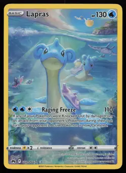 Lapras GG05/GG70 Holo Crown Zenith Galarian Gallery Pokemon LP - Image 1