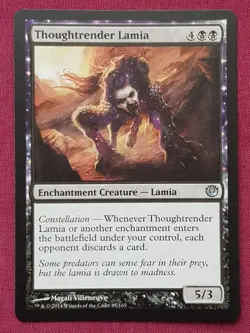 Magic The Gathering JOURNEY INTO NYX THOUGHTRENDER LAMIA black card MTG - Image 1