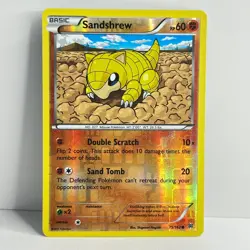 Pokemon TCG - Sandshrew 75/162 - Common - Reverse Holo - XY - BREAKthrough - LP - Image 1