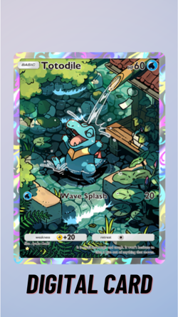 Totodile Full Art Wisdom Of Sea And Sky Pokemon TCG Pocket 1 Star ⭐ (English) - Image 1